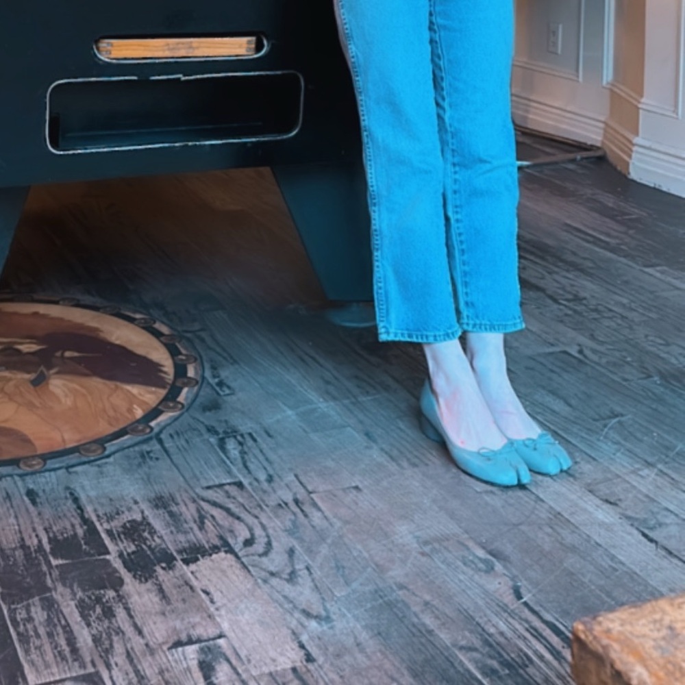 Maison margiela tabi ballet heels gray 38.5